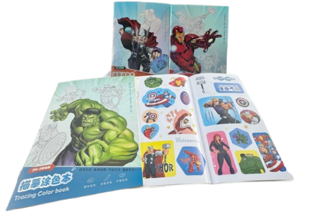 Holographic Tracing & Coloring Book
