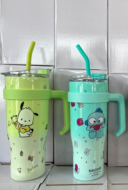 Sanrio Character Vacuum Sipper with Straw Handle
